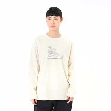 ロングスリーブTシャツ フラワーグラフィック