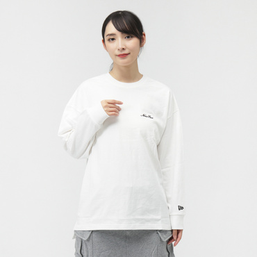 WS LS OVERSIZED COTTON TEE WHI