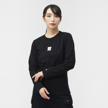 WS LS COTTON BASIC TEE BLK