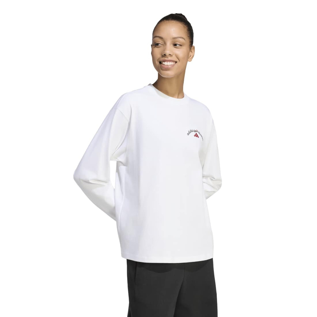 d.i.a. 長袖Tシャツ アディダス レディース 長袖 シャツ エンブロイダリー ルーズ 長袖