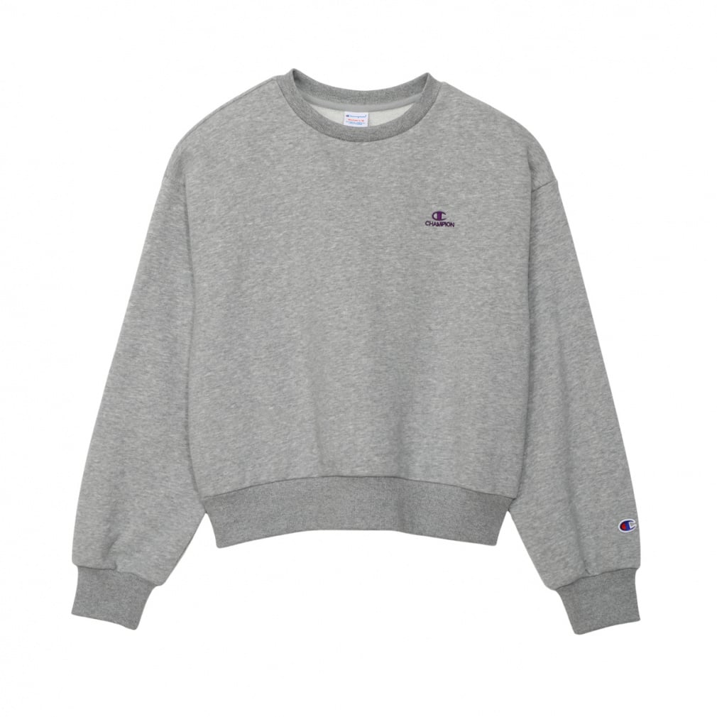 CREW NECK SWEATSHIRT(ライトグレー-M)