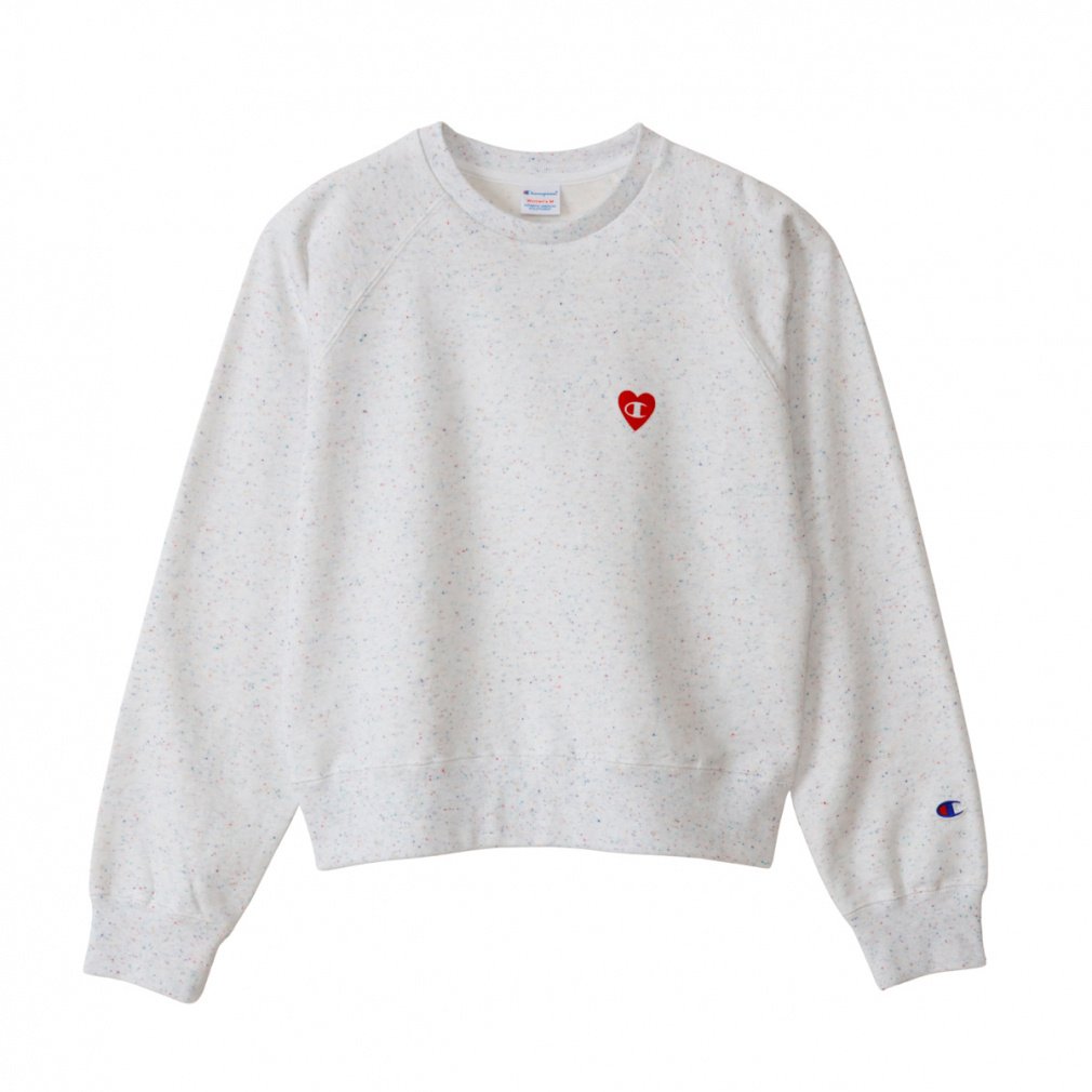 `sI fB[X XEFbg g[i[ LS RAGLAN SWEATSHIRT CW-C002 010 X|[cEFA F CgO[ Champion
