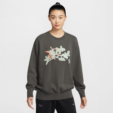ウィメンズ NSW クルー L/S トップ OS(ミデアムグレー-S)