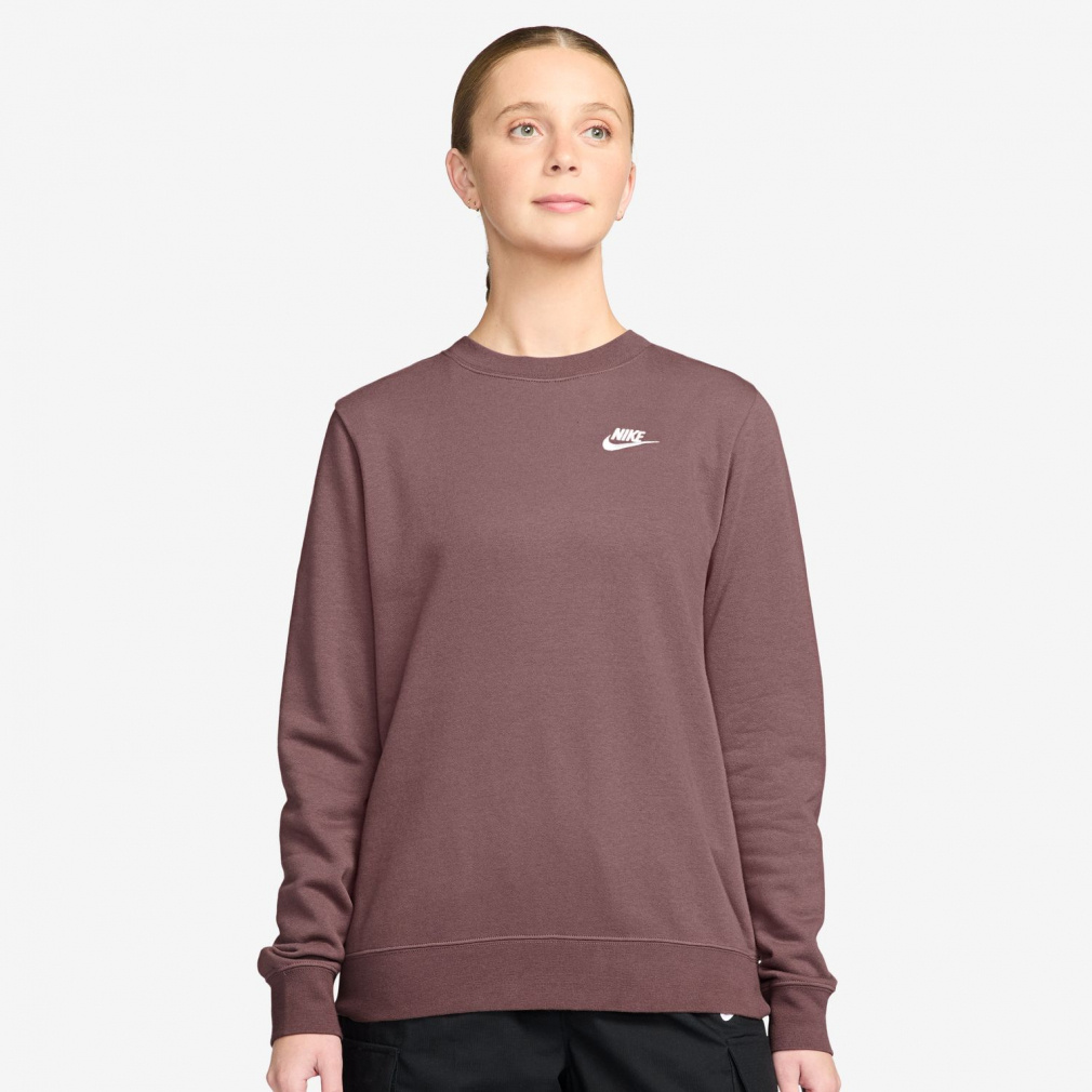 ウィメンズ NSW クラブ STD フリース L/S クルー(レッドブラウン-S)