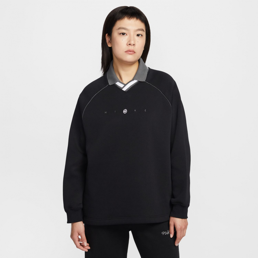 ウィメンズ NSW PHNX フリース OS GX L/S ポロ T(ブラック-S)