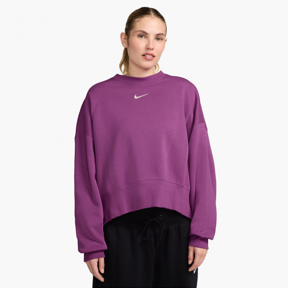 ウィメンズ NSW スタイル フリース L/S クルー OOS(レッドパープル-S)