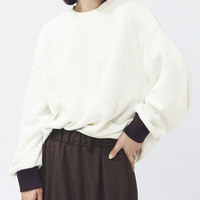 クォーターニット オーバーサイズ クルーネック プルオーバー