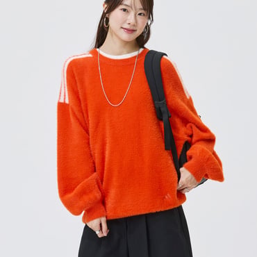 【Kep1er シャオティンさん着用】 PRISM COLLECTION シャギークルーネックニット