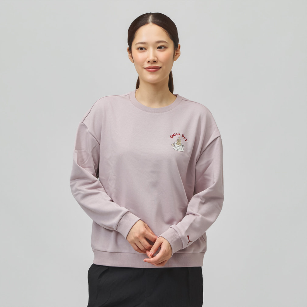 プーマ レディース スウェット トレーナー ALPEN CREW SWEAT CHILL