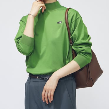 THE CITY シューパッチハイネックニットプルオーバー