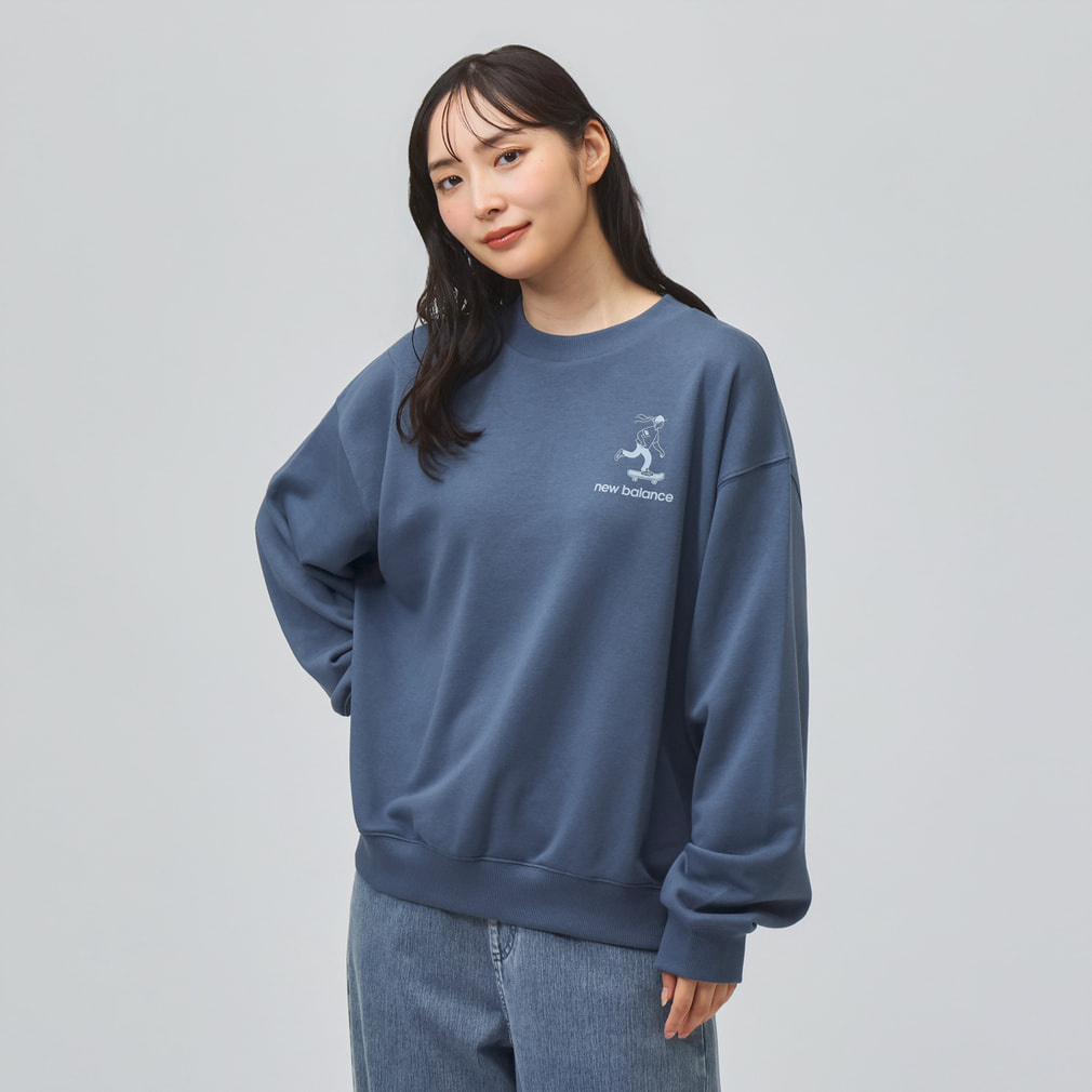 ニューバランス レディース スウェット トレーナー Skater Girl Crew