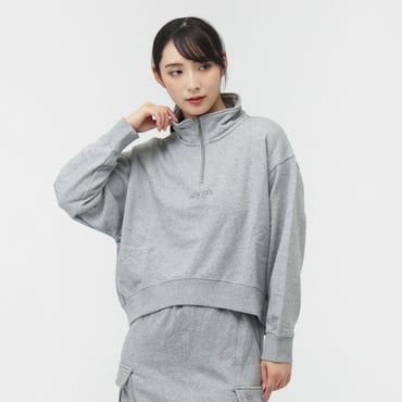 WS SWEAT HALF ZIP GRY