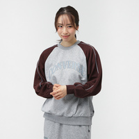 カラーブロック スウェットクルー