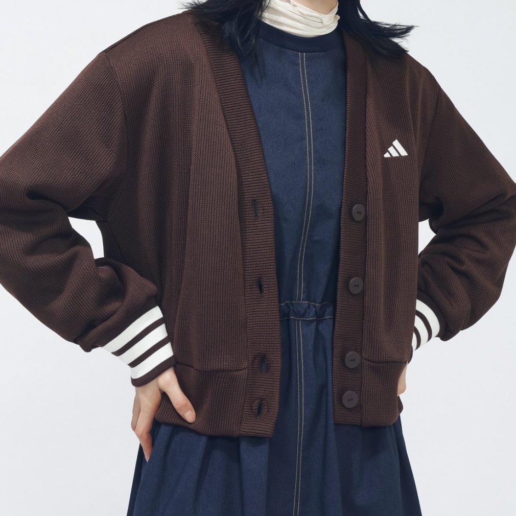 アディダス レディース ウェア クォーターニット ルーズフィット