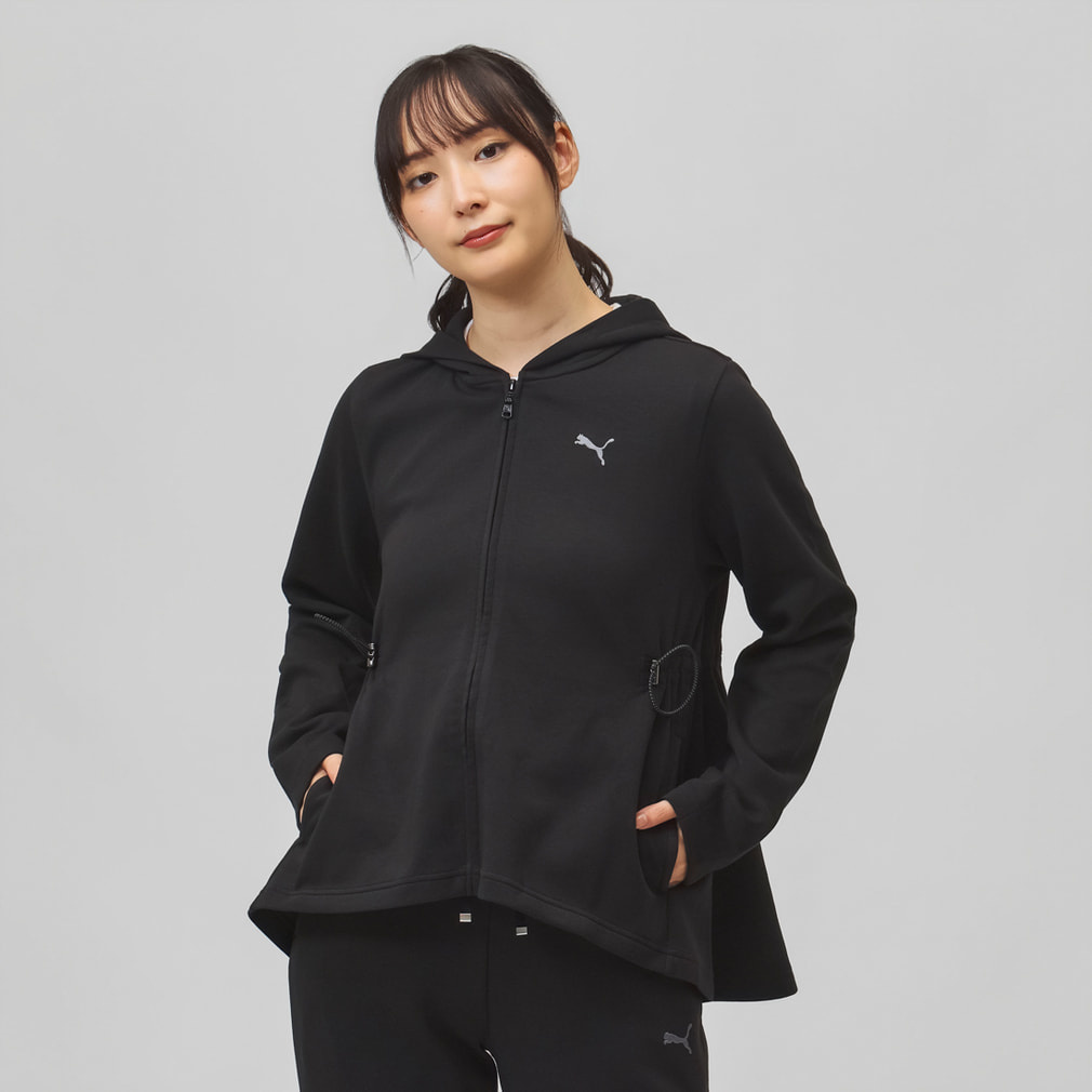 プーマ レディース スウェット フルジップ ESS ELEVATED MX FZ HD JKT