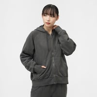 WS SWEAT FZ HOODIE GARMENT DYE CHA