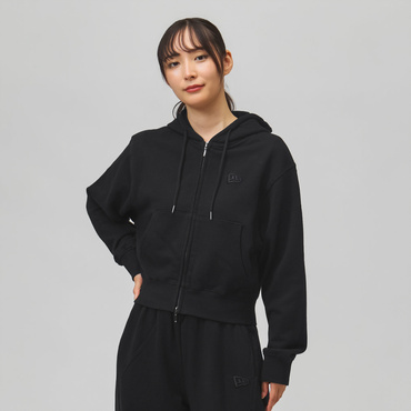 WS SWEAT FZ HOODIE RAISED FLAG BLK