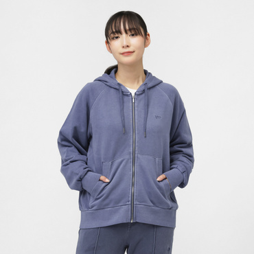 WS SWEAT FZ HOODIE GARMENT DYE SLT