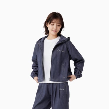 シンセティック デニム ST EB フーデッドジャケット L