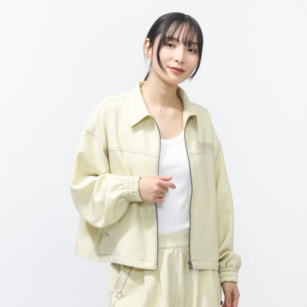 SYNTHETIC DENIM JACKET L シンセティックデニムジャケット(オフホワイト-M)