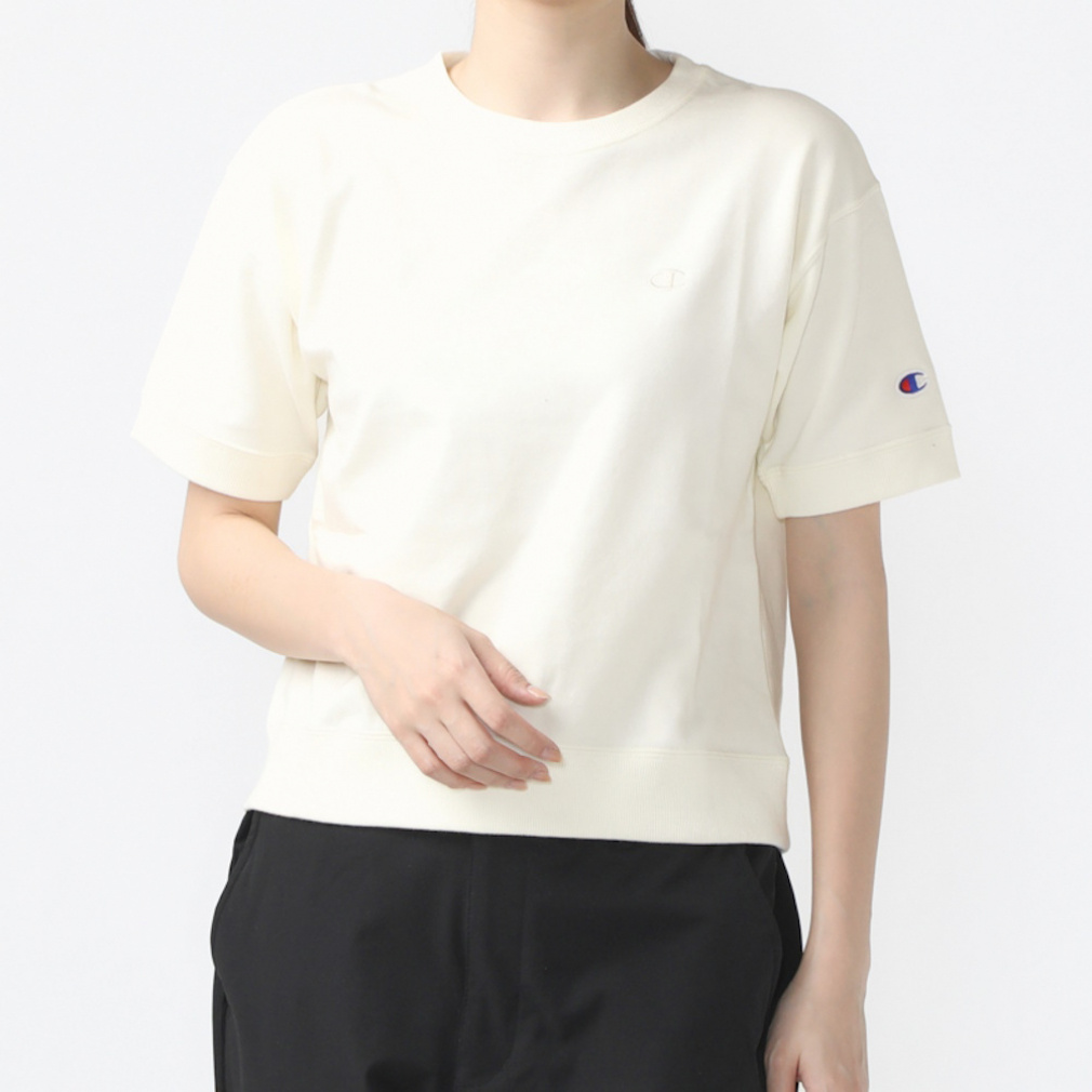 SHORT SLEEVE SWEATSHIRT(オフホワイト-M)
