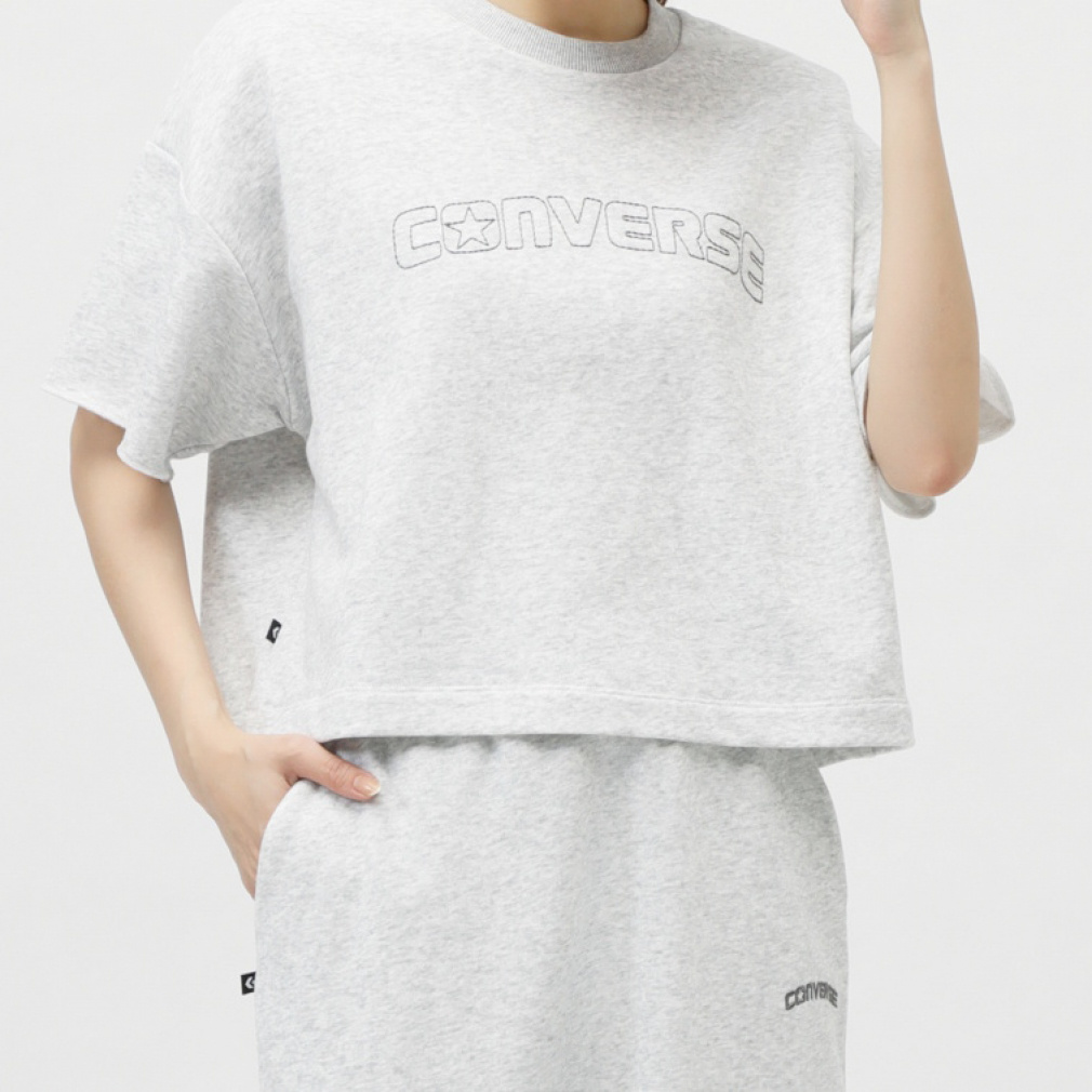 AP スウェット Tシャツ(ライトグレー-S)