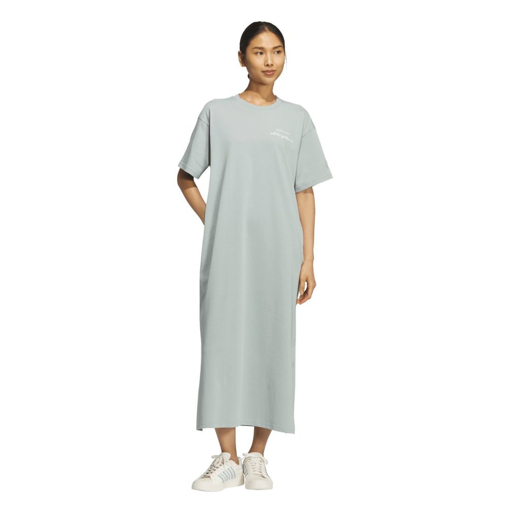 ブランド ラブ ルーズフィット シングルジャージー ドレス(スモークグリーン-S)