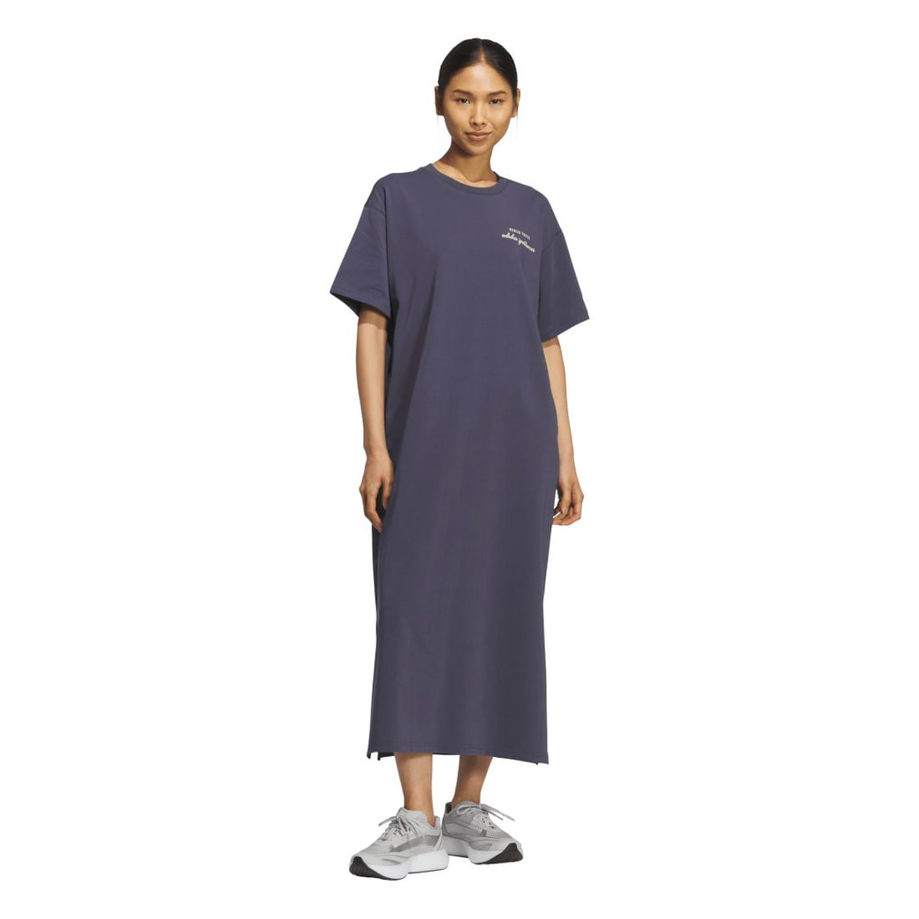 ブランド ラブ ルーズフィット シングルジャージー ドレス(ブルーグレー-S)
