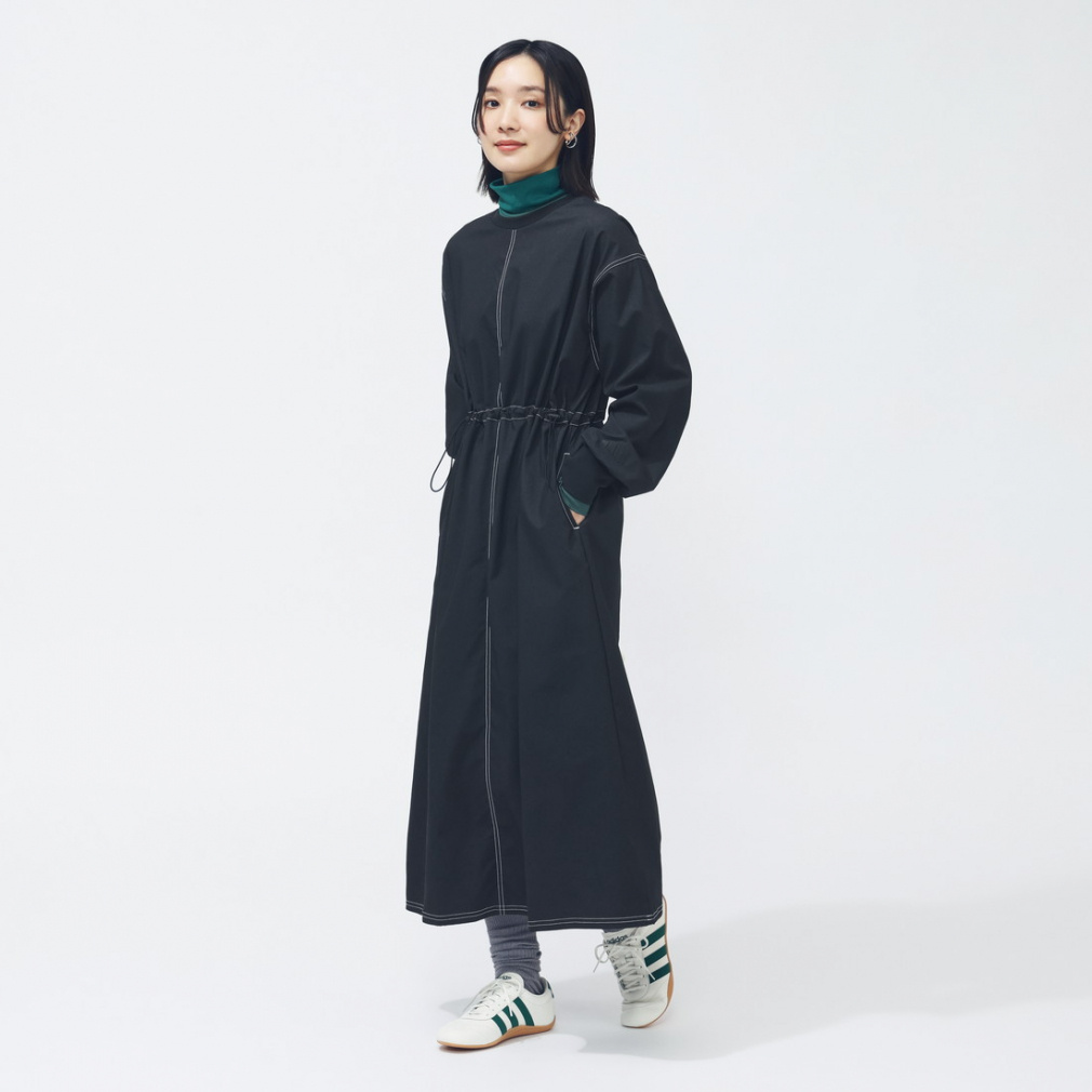 アディダス レディース ワンピース デニム ライク ストレッチ ルーズ