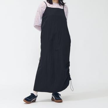 AUTUMN メッシュ ラインド ウーブン キャミドレス