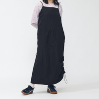 AUTUMN メッシュ ラインド ウーブン キャミドレス