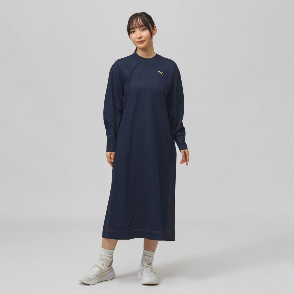 プーマ レディース ワンピース ESS ELEVATED デニム ライク ドレス