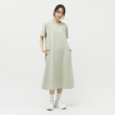 THE CITY シューパッチTシャツドレス(グレッシュグリン-S　レディス)