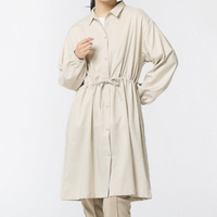 THE CITY ロングスリーブシャツドレス
