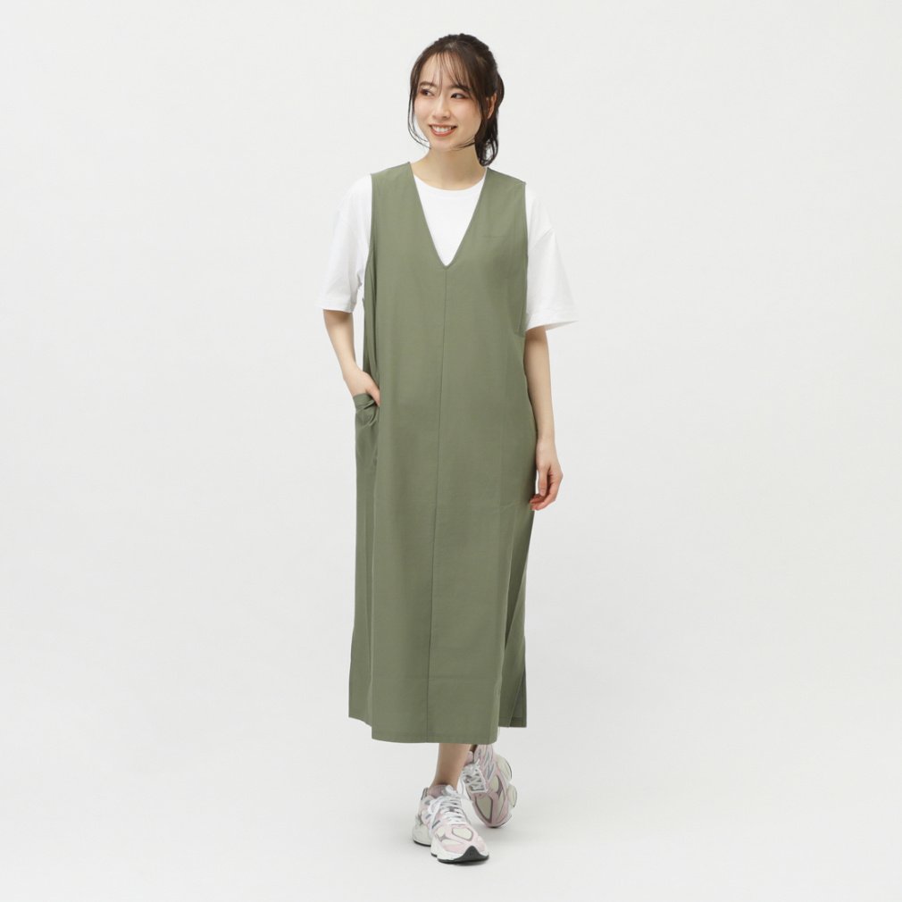 THE CITY ファンクションVネックドレス｜Alpen Online