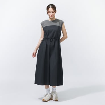 SEERSUCKER DOCKING ONEPIECE L シアサッカーワンピース