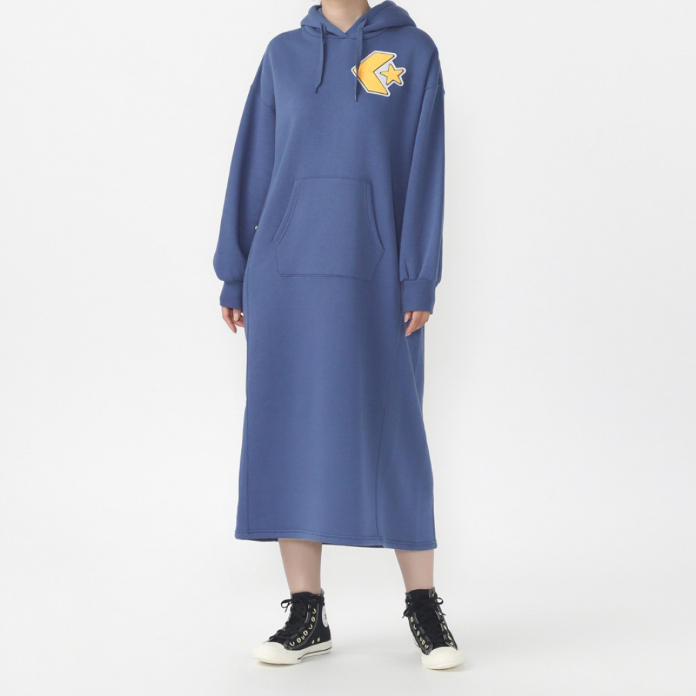 シェニール スウェット ロングフーディー