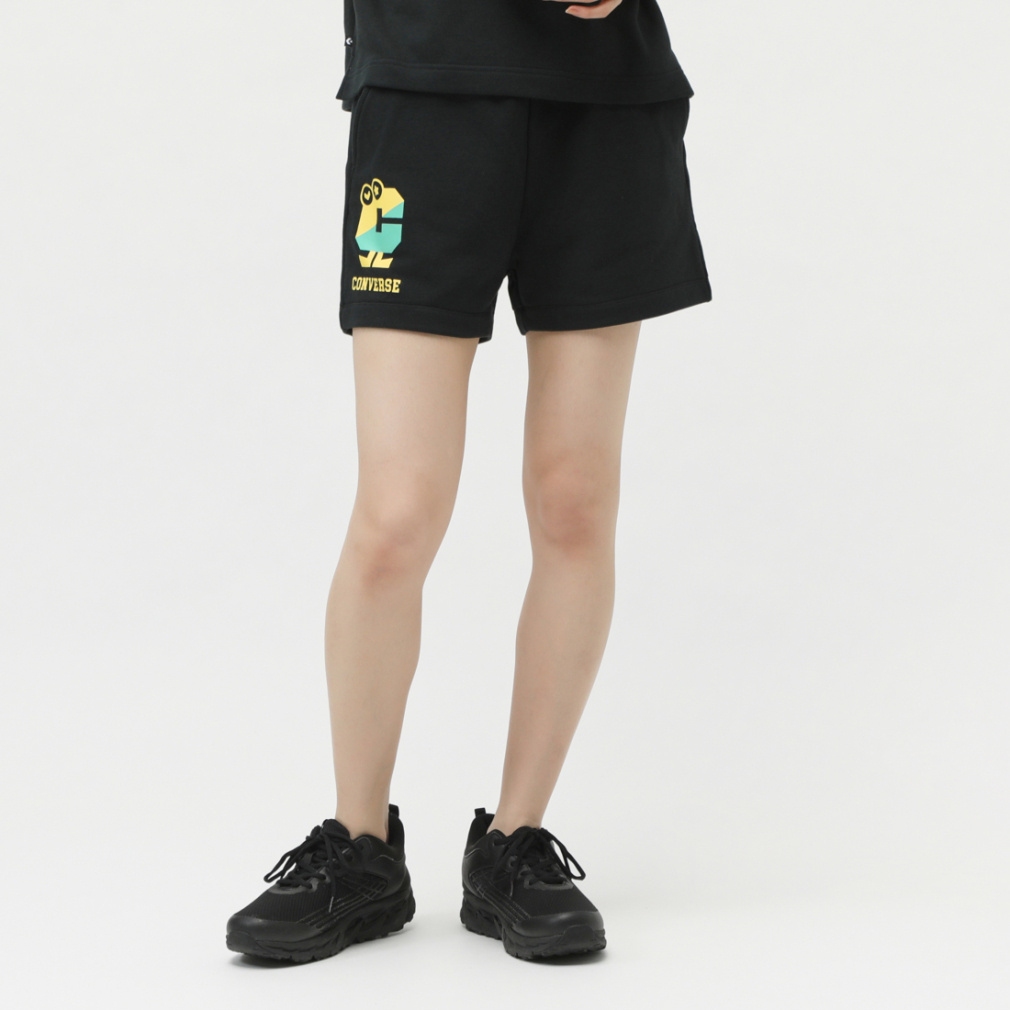 CLG CHARA スウェットショーツ(ブラック-M)