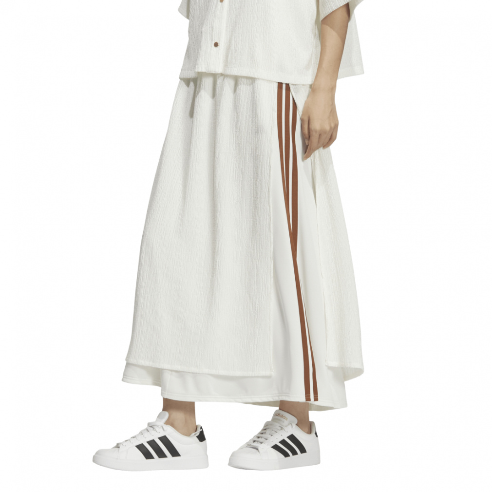 SOFTLUX シアー レギュラーフィット スカート(オフホワイト-M)