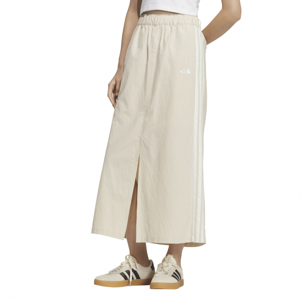 アイコニック スリーストライプス ルーズフィット スカート(アイボリー-S)