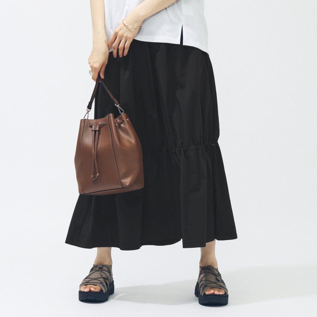 マーメイド前ZIPロングスカート★中古品 黒 【ヴィンテージ BLACK】 SUMMER ウーブン ロングスカート｜Alpen Online