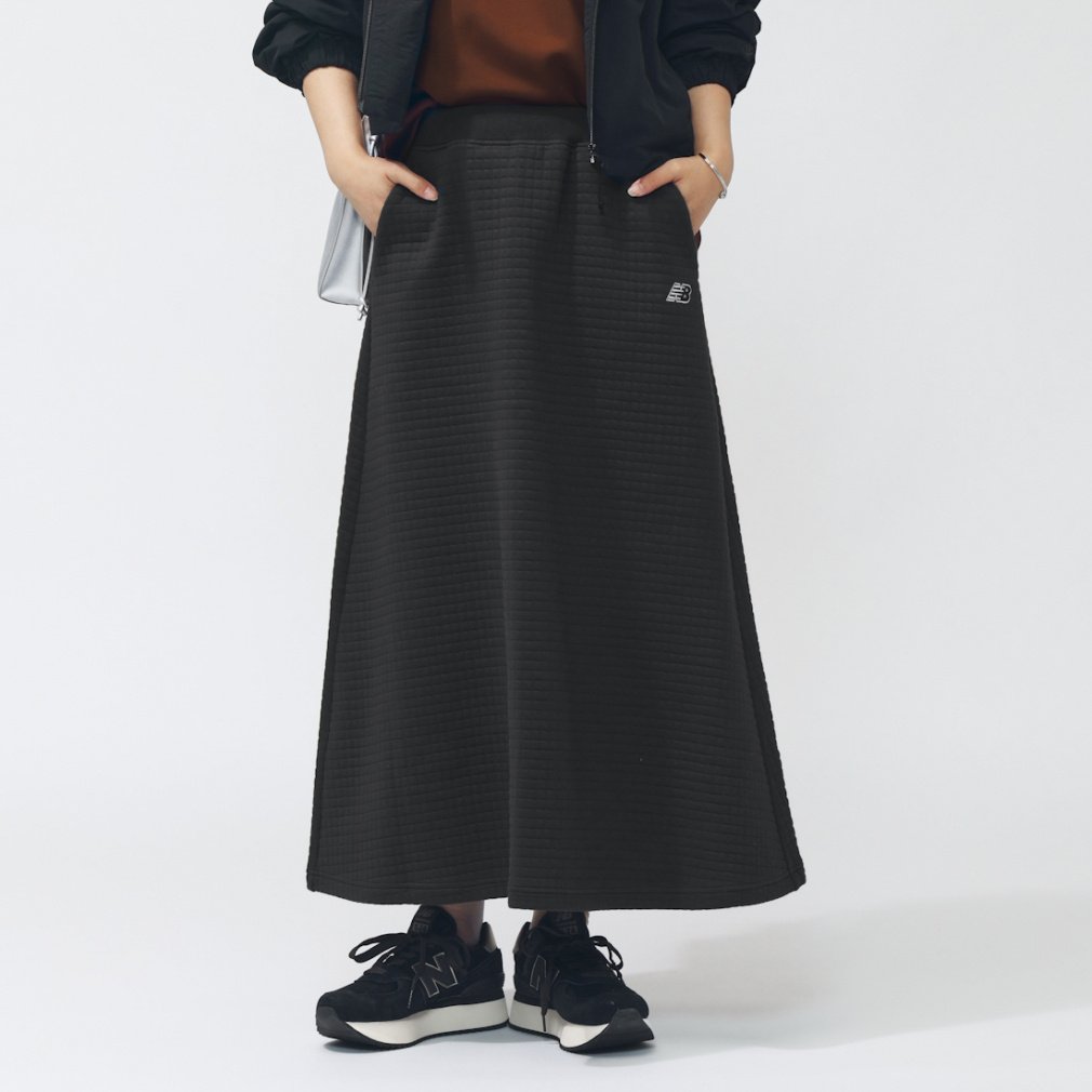 ニューバランス THE CITY レディース スカート キルティングニット