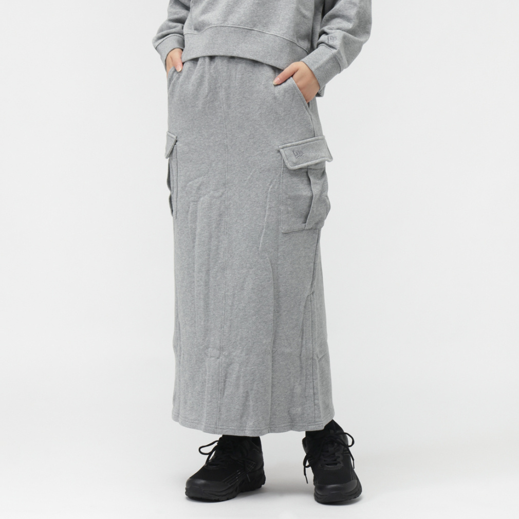 WS SWEAT CARGO SKIRT GRY(ミデアムグレー-S)