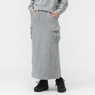 WS SWEAT CARGO SKIRT GRY