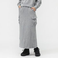 WS SWEAT CARGO SKIRT GRY