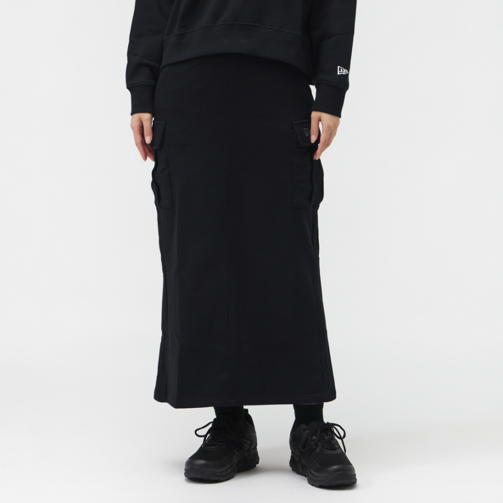 ニューエラ レディース スカート WS SWEAT CARGO SKIRT BLK 14674696