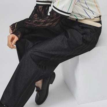 STADIUM CHROME ルーズフィット デニムパンツ