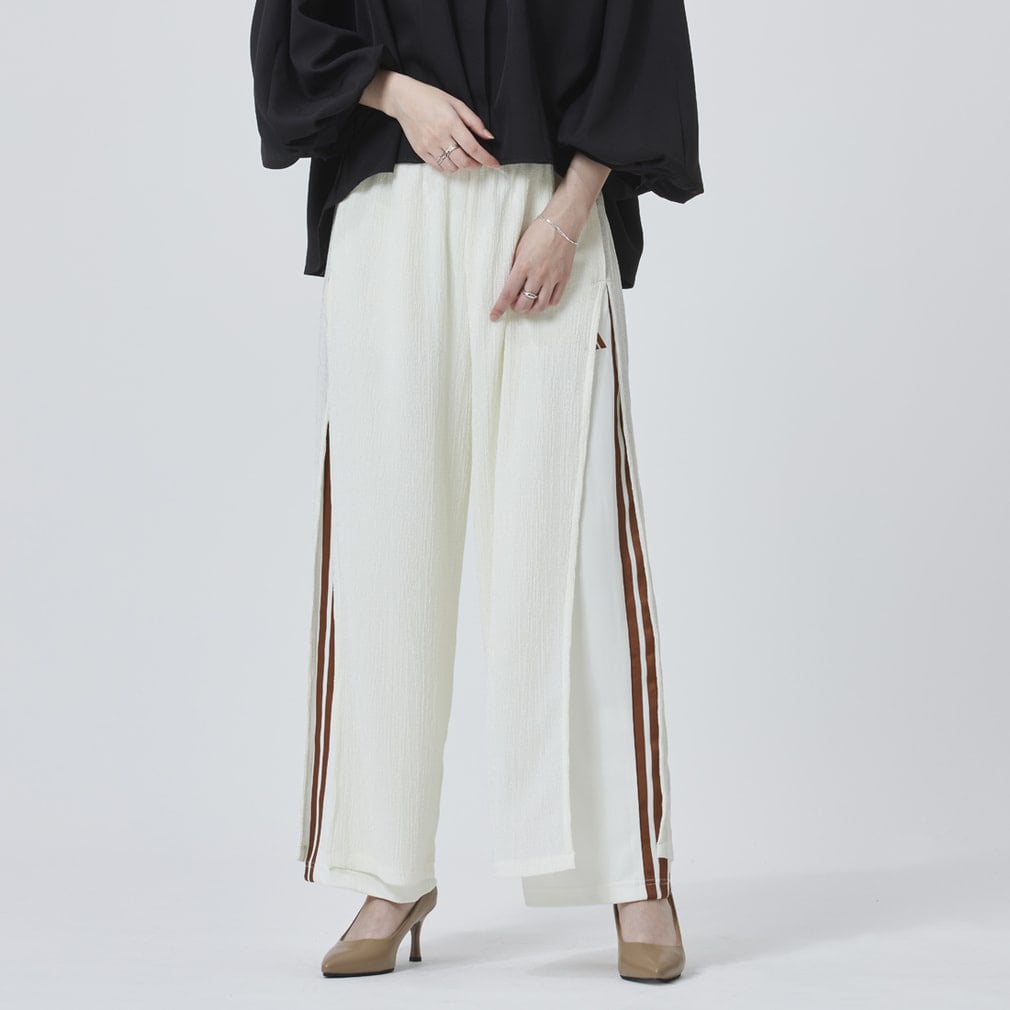 アルペン シアー レイヤード パンツ(オフホワイト×ブラウン-S)