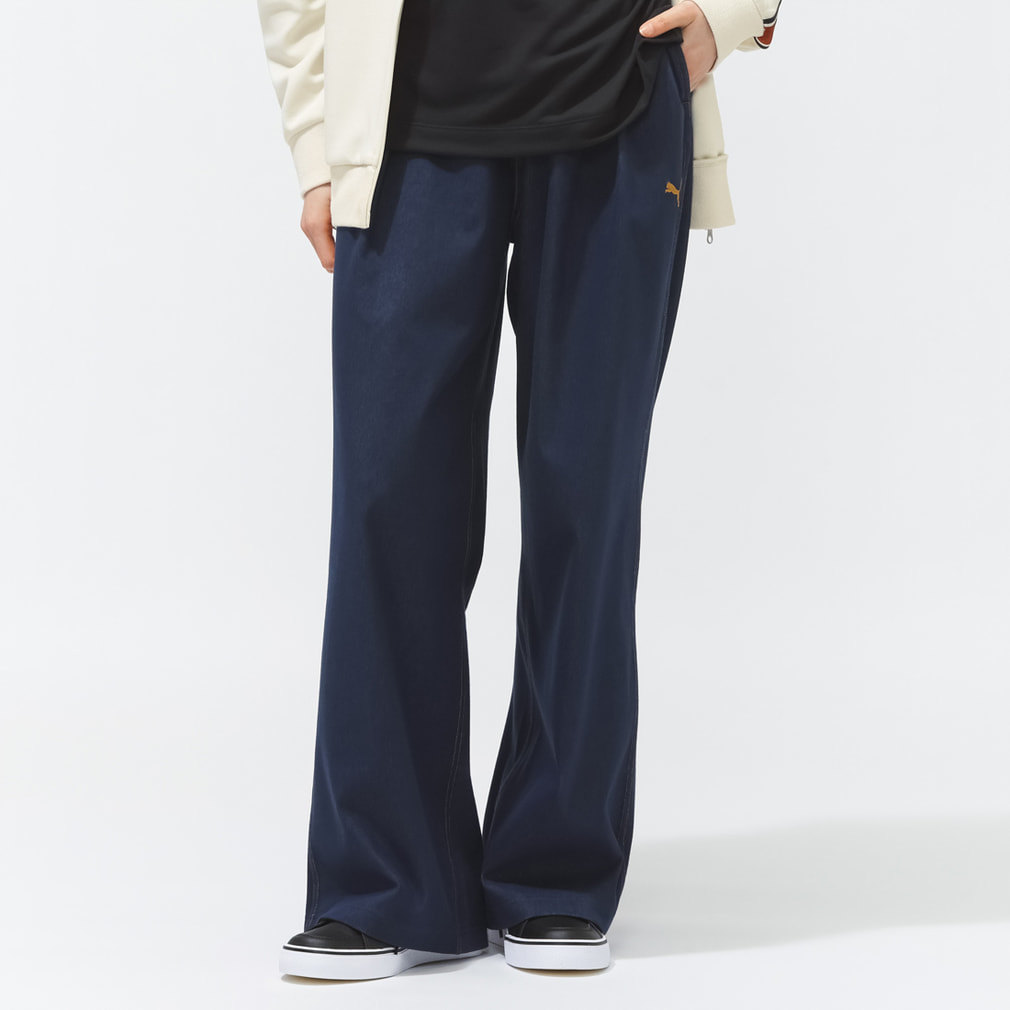 プーマ レディース ロングパンツ ESS ELEVATED デニムライク PT 693763