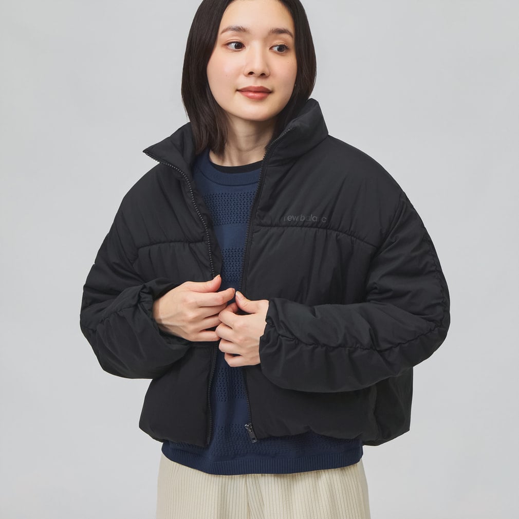 ニューバランス THE CITY レディース 中綿ジャケット シャーリングパ